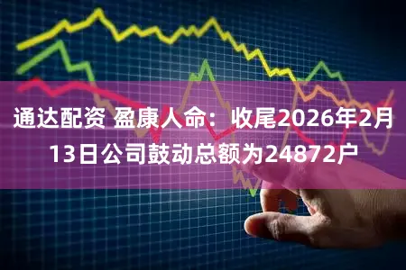 通达配资 盈康人命：收尾2026年2月13日公司鼓动总额为24872户