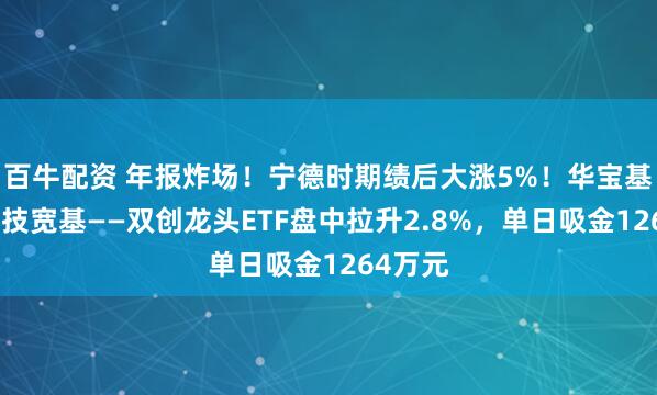 百牛配资 年报炸场！宁德时期绩后大涨5%！华宝基金硬科技宽基——双创龙头ETF盘中拉升2.8%，单日吸金1264万元
