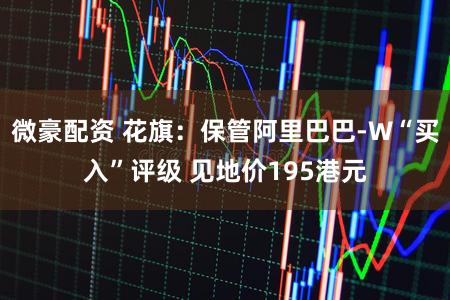 微豪配资 花旗：保管阿里巴巴-W“买入”评级 见地价195港元