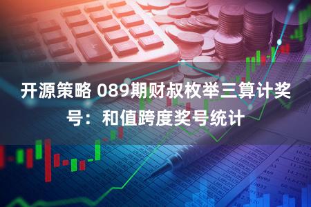 开源策略 089期财叔枚举三算计奖号：和值跨度奖号统计