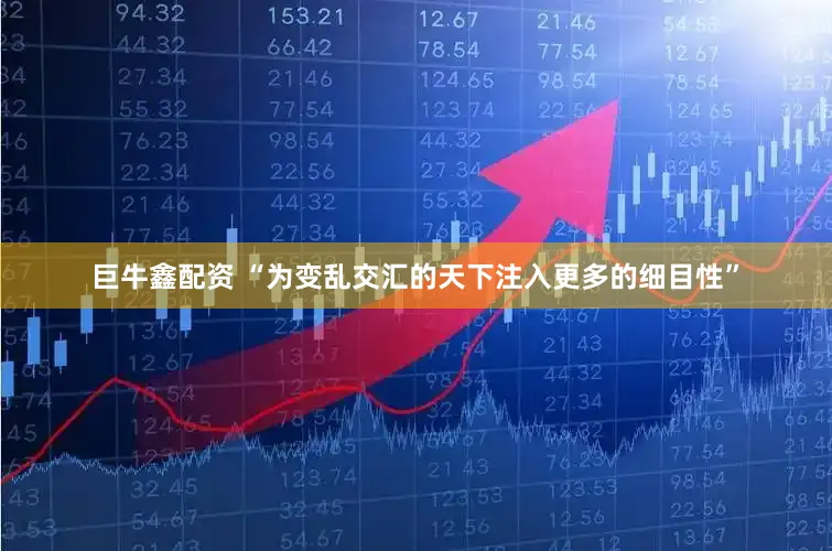 巨牛鑫配资 “为变乱交汇的天下注入更多的细目性”